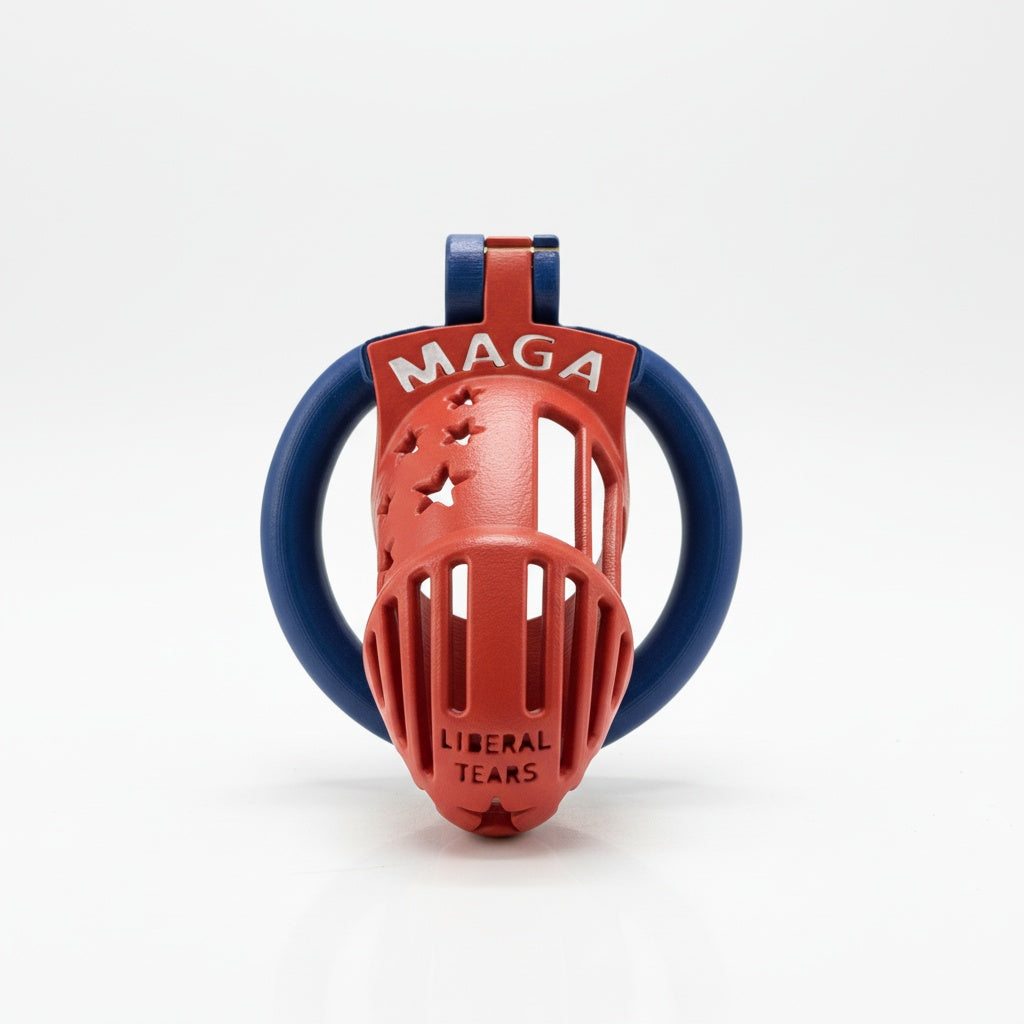 Make America Gay Again™ Chastity Cage | Pride-Inspired Novelty Restraint | BetaBodega