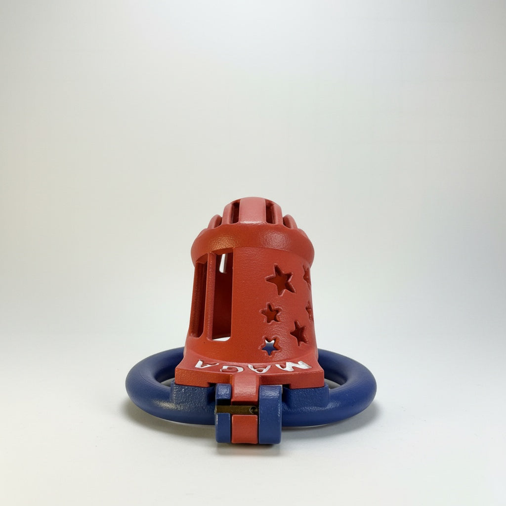 Make America Gay Again™ Chastity Cage | Pride-Inspired Novelty Restraint | BetaBodega